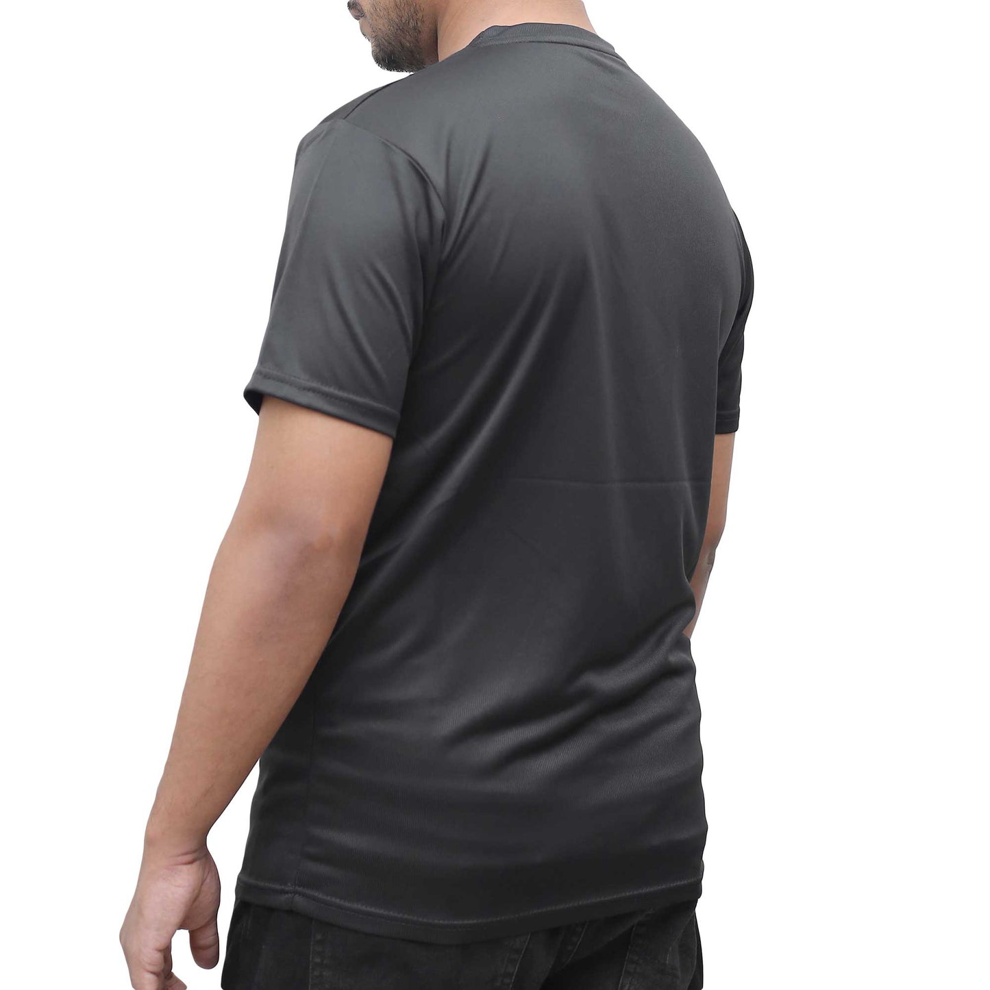 UA Dri-Fit Moisture Wicking Round Neck T-Shirt Black