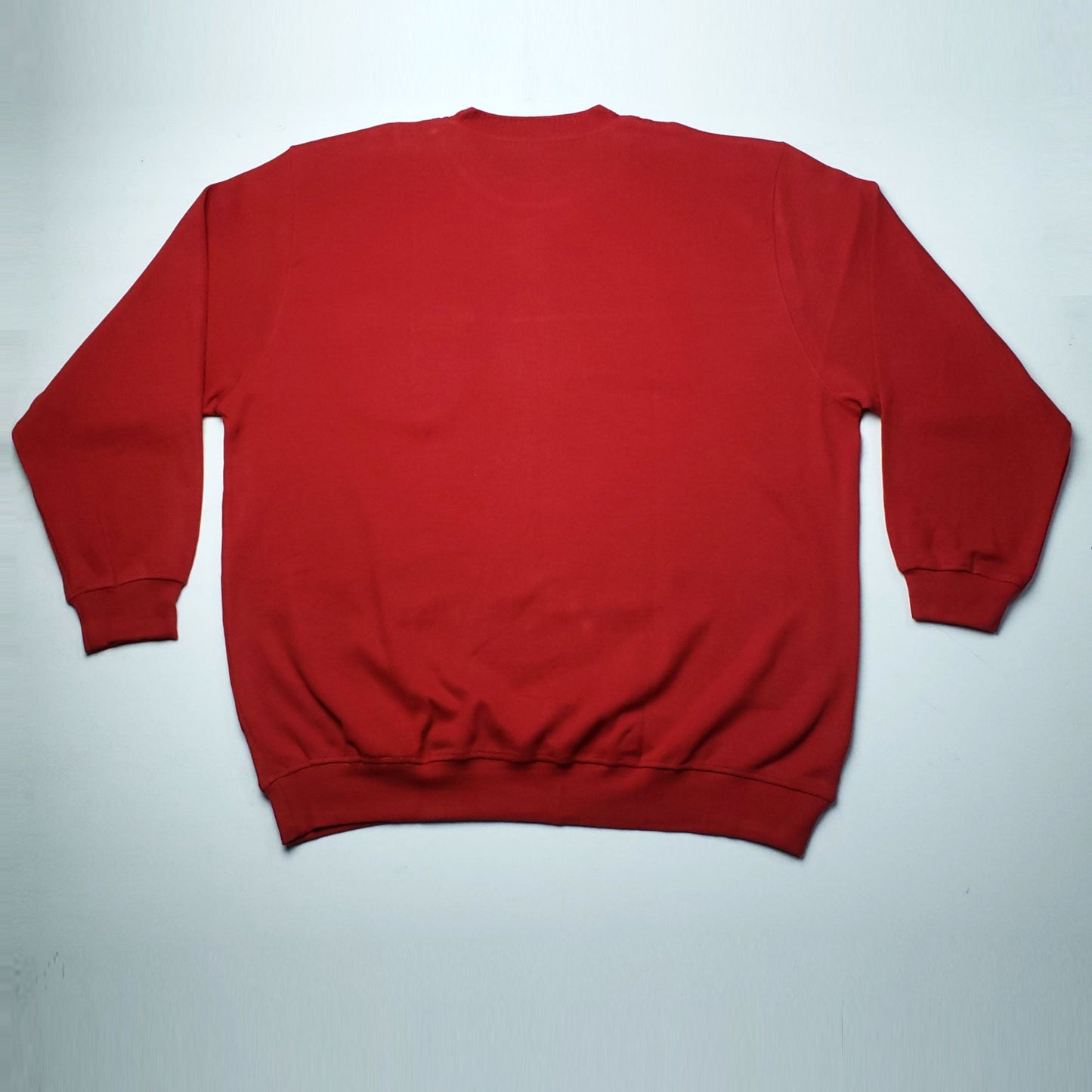 Oversize EL - Crew Neck Sweatshirt Red With Front Pocket