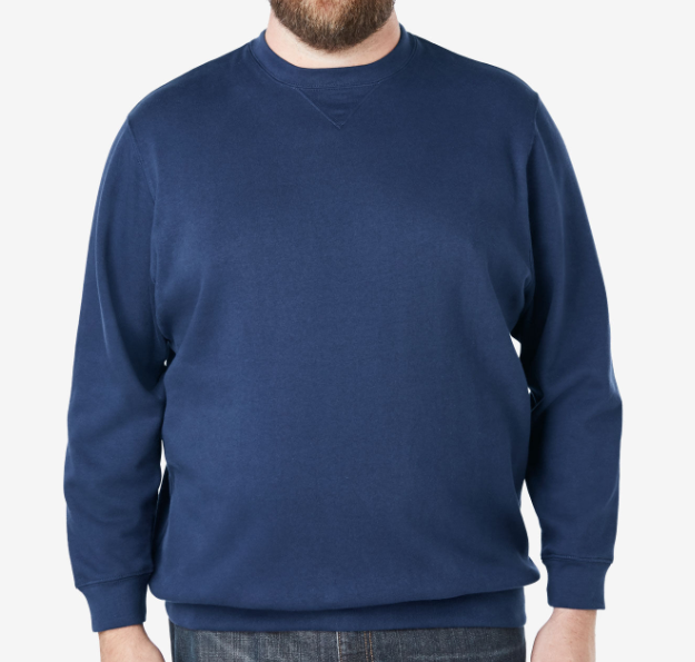 Kingsize Fleece Crewneck Sweatshirt Blue