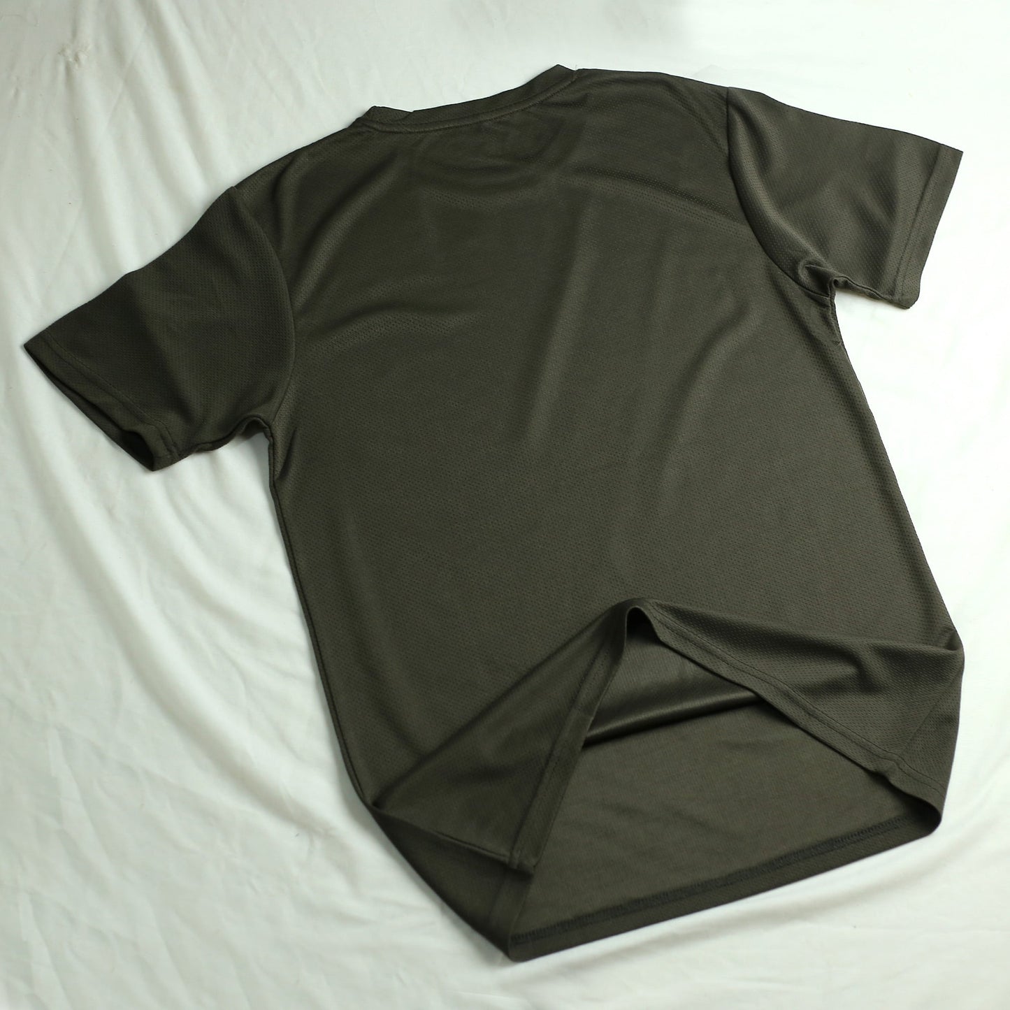 NK Dri-Fit Moisture Wicking Round Neck T-Shirt Brown Br-7131