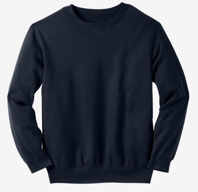 Basic - Fleece Sweatshirt (Men) - Navy Blue