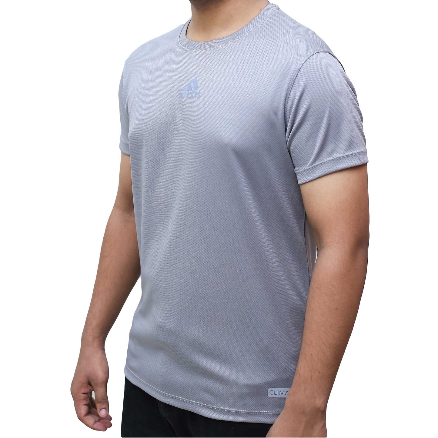 NK Pro Dri-Fit Moisture Wicking Round Neck T-Shirt Steel Silver