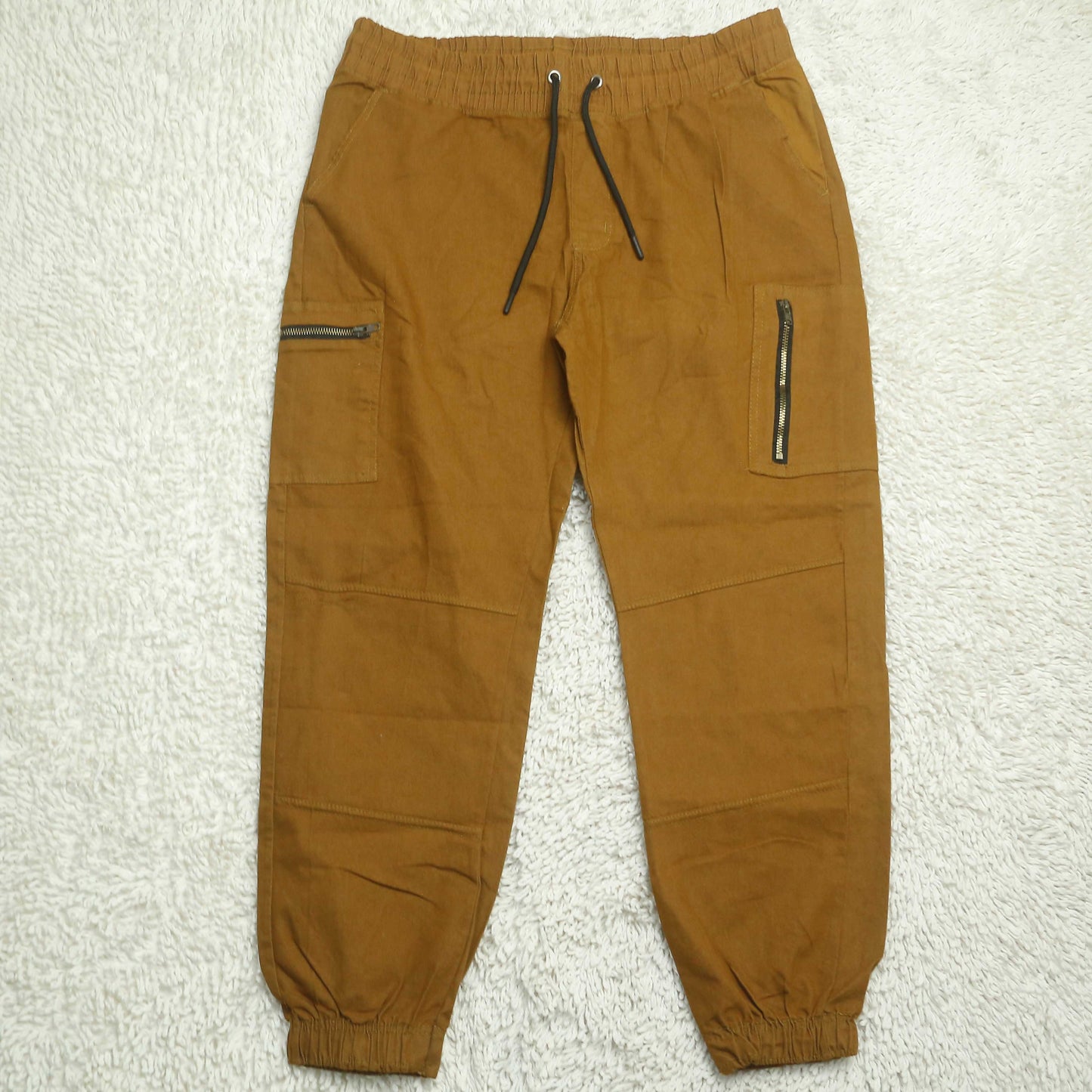 Ss - Six Pocket Zipper Cargo Pants (Men) - Camel