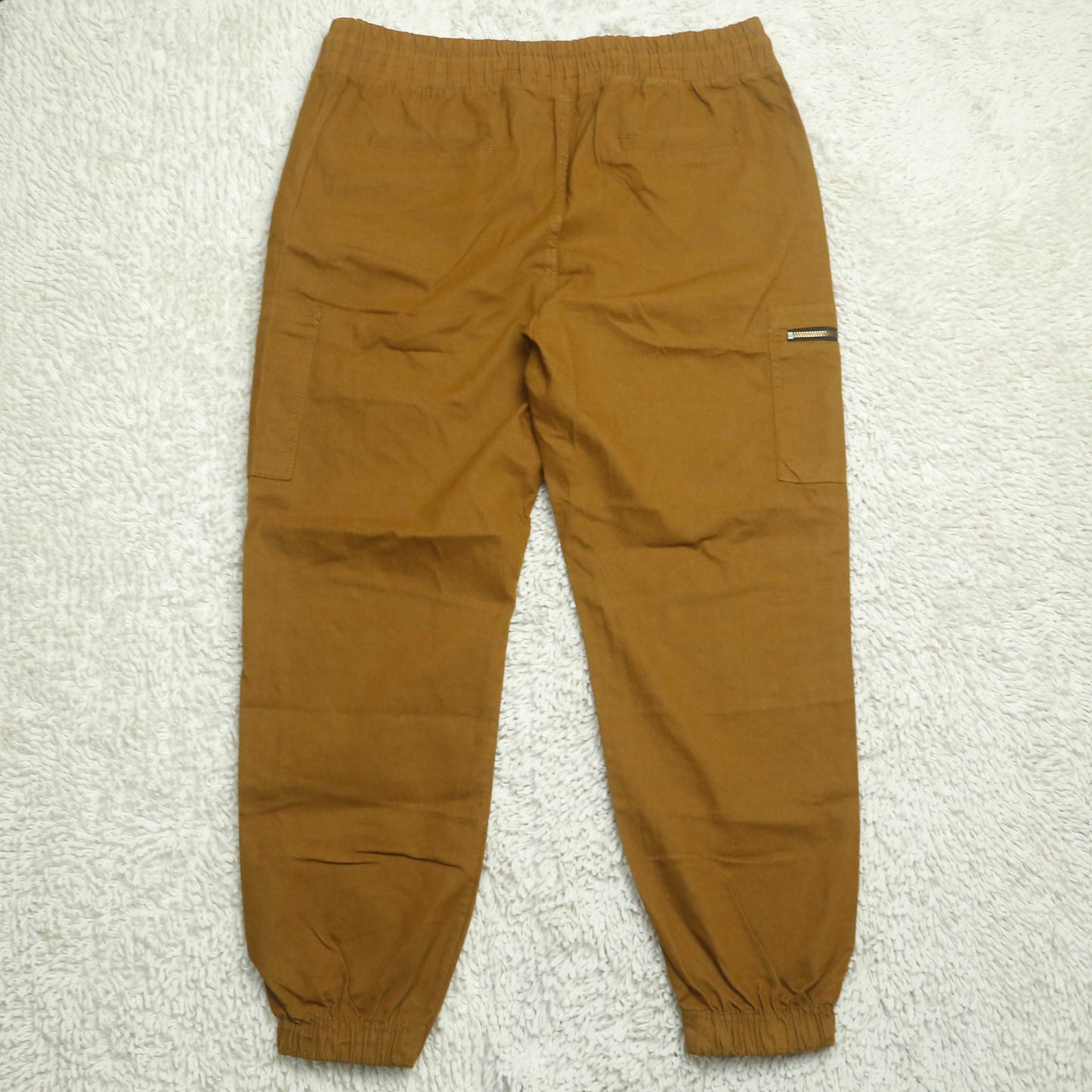 SS - Six Pocket Zipper Cargo Jogger Pants (Men) - Camel