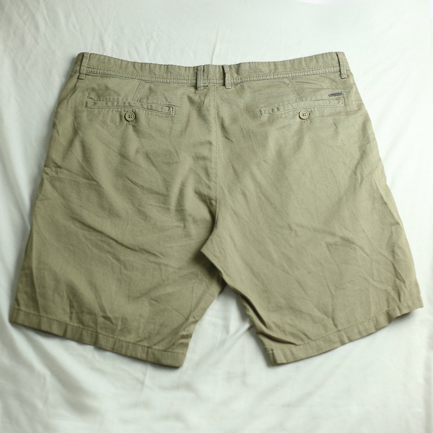 Men's Beige Cotton Shorts